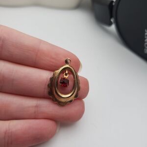 Garnet crystal pendulum necklace pendant‎
